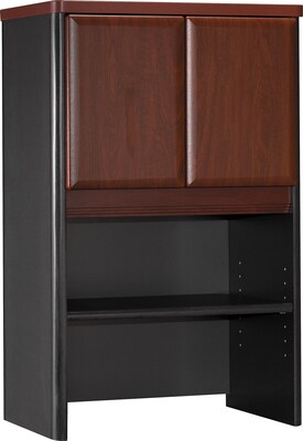 Bush Business Furniture Cubix Collection in Hansen Cherry Finish, 24 Storage Hutch, Installed (WC94425FA)
