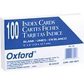 Oxford® Index Cards; 3 x 5, Blank, White, 2500/Pack