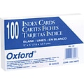 Oxford Index Cards, 3 x 5, White, 100 Cards/Pack (30EE)