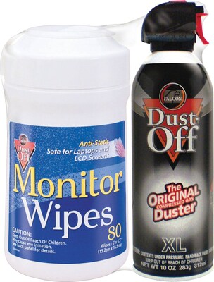Falcon® Dust-Off® Duster & Electronic Wipe Combo