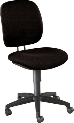 HON® ComforTask® 5901 Series Task/Swivel Chair, Fabric, Gray, Seat: 20W x 18D, Back: 16 1/4W x 16 3/4