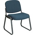 Office Star Custom Sled Base Armless Guest Chair, Blue Galaxy