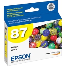 Epson T87 Ultrachrome Yellow Standard Yield Ink Cartridge