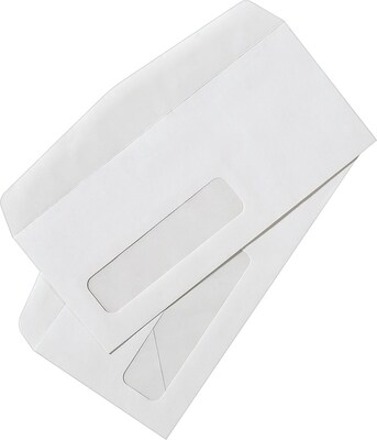 Quill Brand Gummed #9 Window Envelope, 3 5/8 x 8 7/8, White, 500/Box (50278-QCC)
