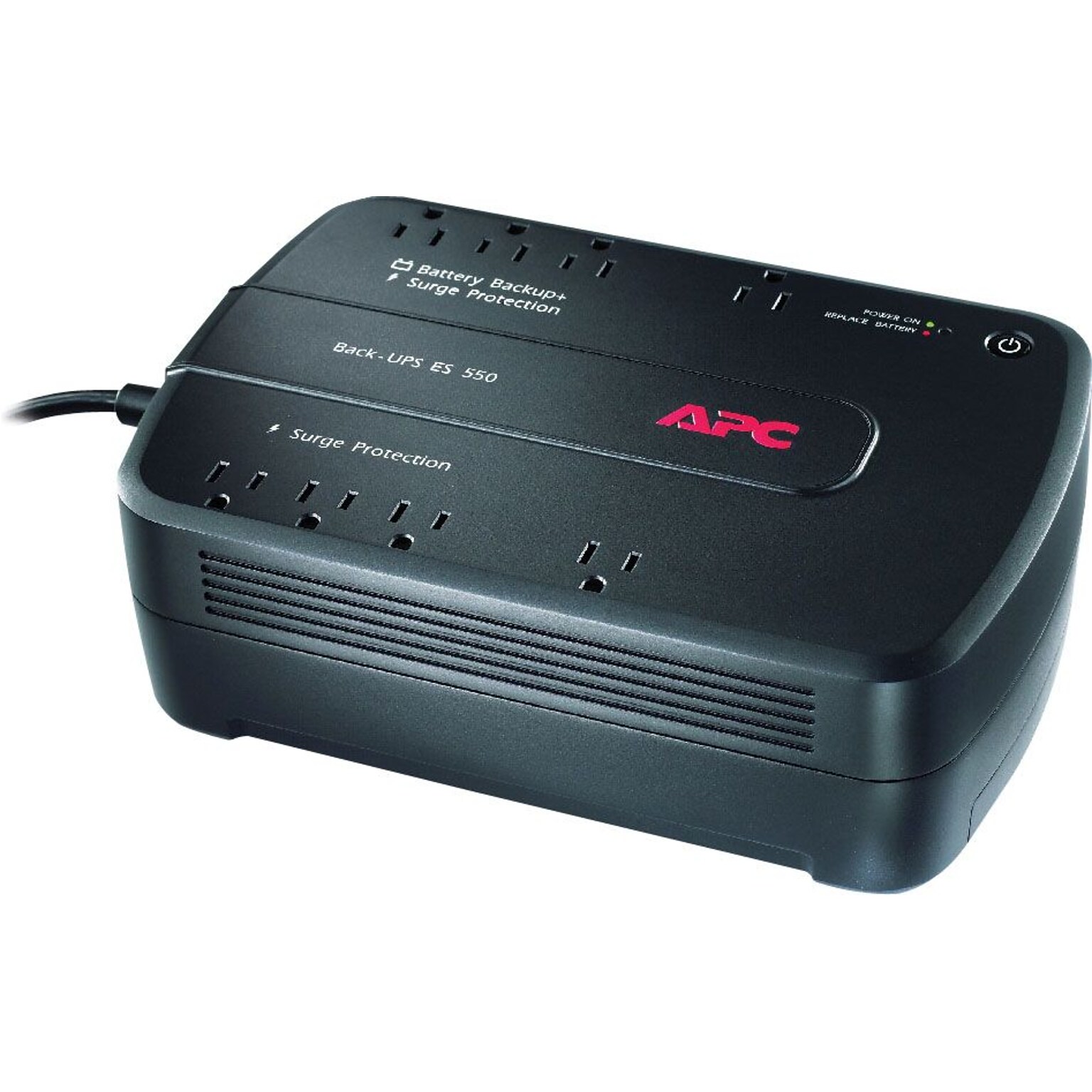 APC Back-UPS ES 550VA Battery Backup, 8-Outlets, Black (BE550G)