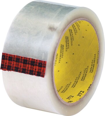 3M 372 Packing Tape, 2 x 55 yds., Clear, 36/Carton (T901372)