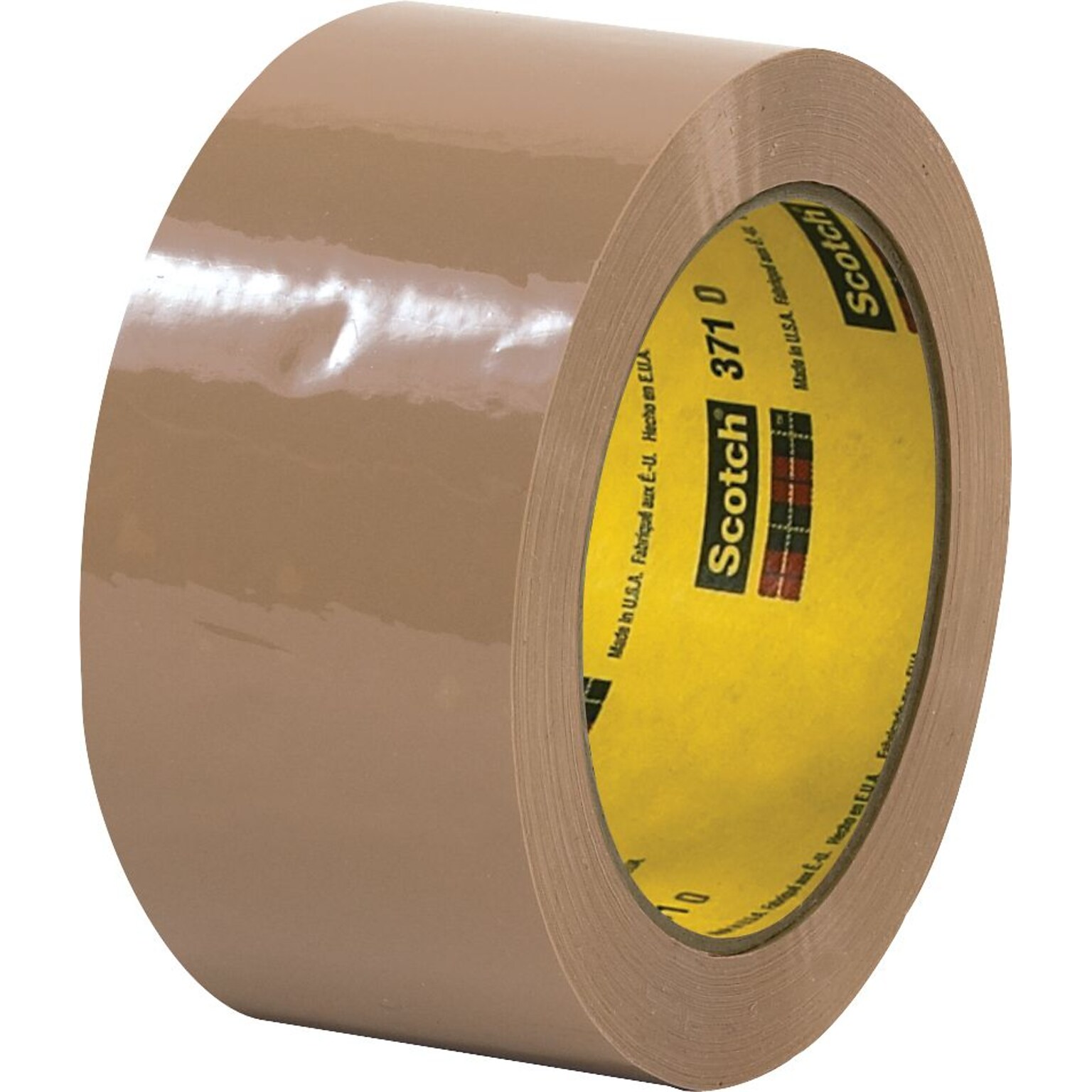 Scotch 371 Packing Tape, 2 x 55 yds., Tan, 36/Carton (T901371T)