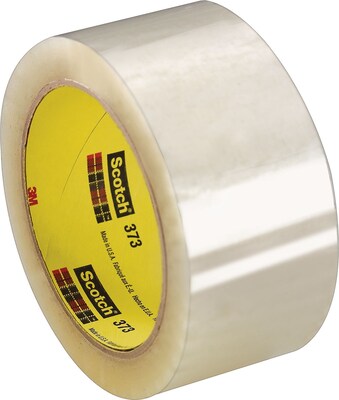 Scotch® #373 Hot Melt Packing Tape, 2x55 yds., Clear, 36/Case