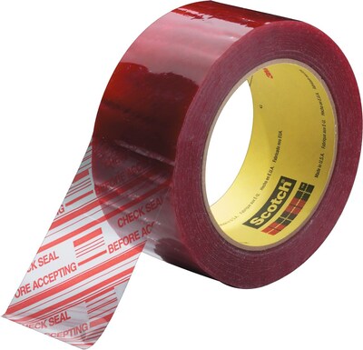 Scotch® Security Message Box Sealing Tape, Refill, Clear, 2W x 100 yds, 36/Carton (T9023779)