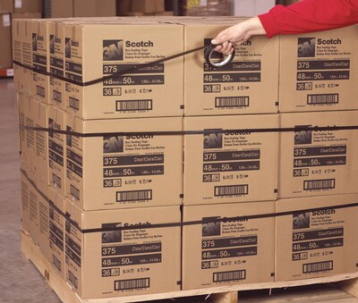 Scotch® 8898 Tensilized Poly Strapping Tape, Blue, 1 x 60 Yards, 36 Pack (T9158898)