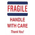 Fragile, Handle with Care, Thank You! Label, 04L x 06W, 500/Roll (#DL1560)