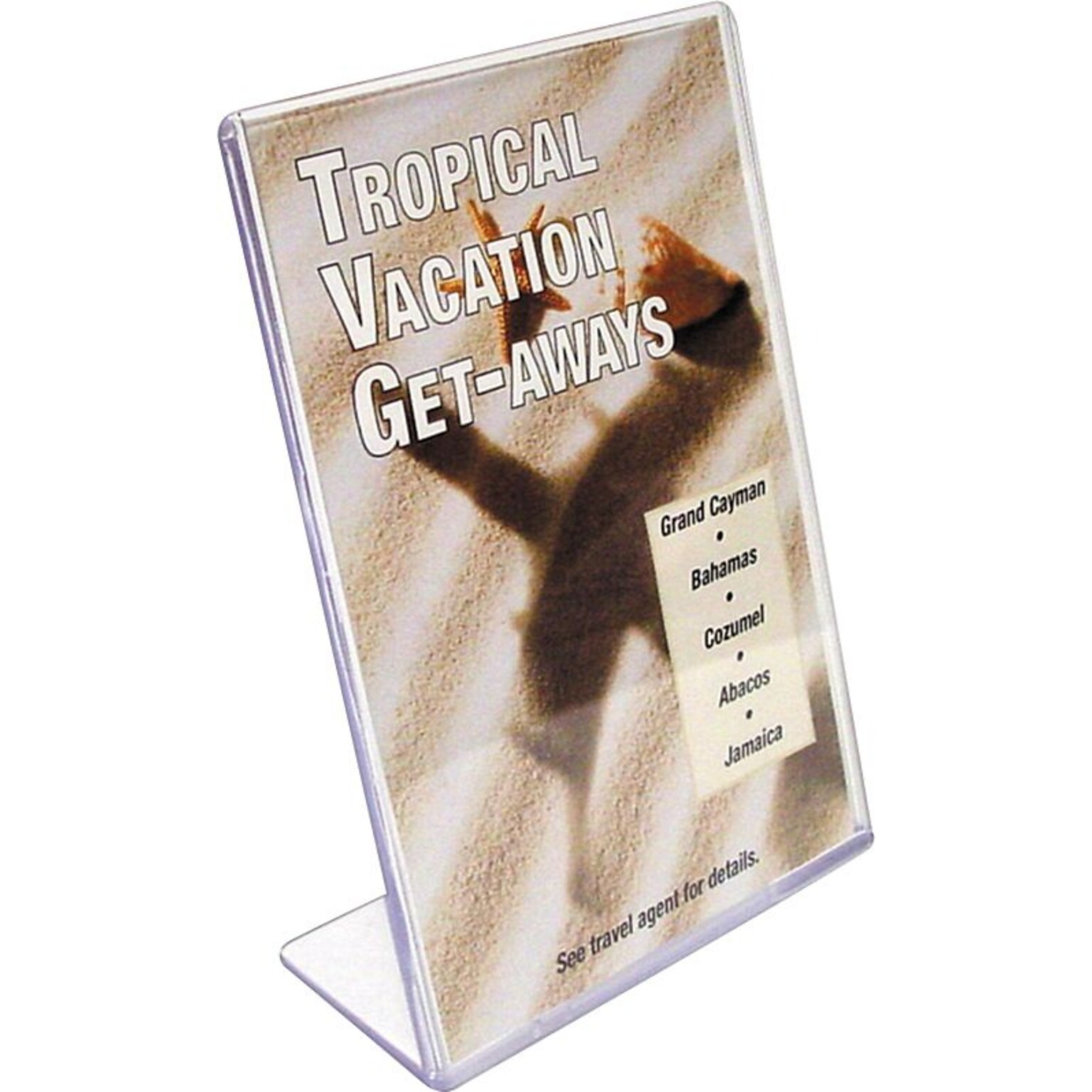 Deflecto Superior Image Document Holder, 5 x 7, Vertical, Table Top, Clear Plastic (DEF590301)