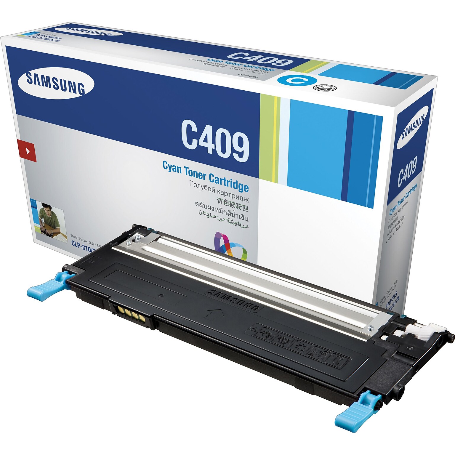 HP CLT-409 Cyan Standard Yield Toner Cartridge (SU008A)