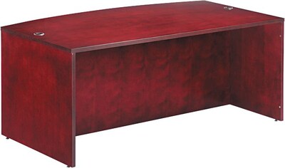 Alera™ Verona Veneer Office Collections in Mahogany; Bow Front Desk Shell, 29-1/2Hx72Wx42D
