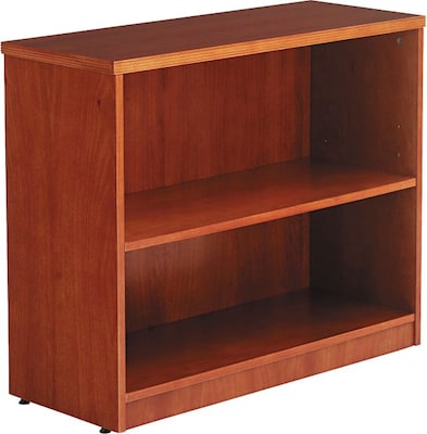 Alera™ Verona Veneer Office Collections in Cherry; Two-Shelf Bookcase, 30Hx36Wx14D