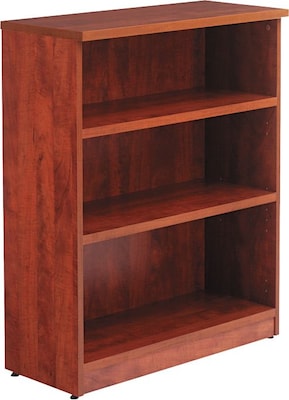 Alera® Valencia Series Bookcase Storage System, 3-Shelf, Medium Cherry