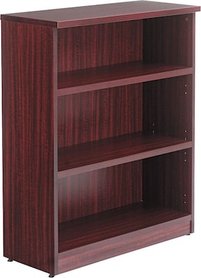 Alera Valencia Series 3-Shelf 48H Bookcase Storage System, Mahogany (VA634432MY)