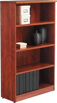 Alera®Valencia Series Bookcase Storage System, 4-Shelf, Medium Cherry