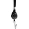 Advantus® 36 Lanyard With Retractable ID Reel and and Badge Clip, Black, 12/Pack