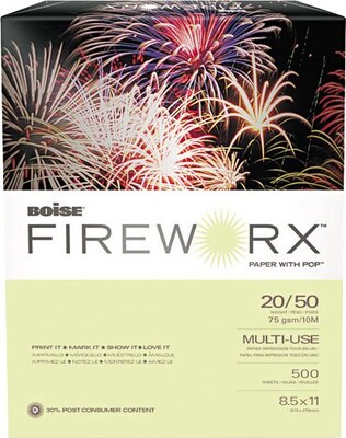 Boise FIREWORX Premium Multi-Use Colored Paper, 8 1/2 x 11, Garden Springs Green™, 500/Ream (MP2201-GS)