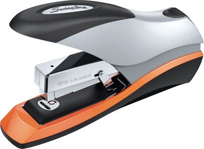 Swingline Optima 70 Reduced-Effort Desk Stapler, 70-Sheet Capacity, Silver (87875)