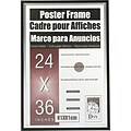DAX® Metro Series Poster Frame, Plastic, 24 x 36, Black/Silver, Each (3404U1T)