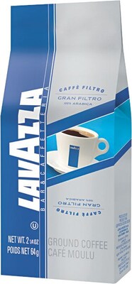 Lavazza® Gran Filtro Italian Light Roast Ground Coffee, Arabica Blend, Regular, 2.25 oz., 30 Packets