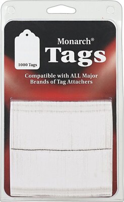 Monarch Hang Tags, White, 1000/Pack (925047SP)