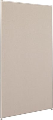 HON Verse Panel, 36W x 72H, Light Gray Finish, Gray Fabric (BSXP7236GYGY)