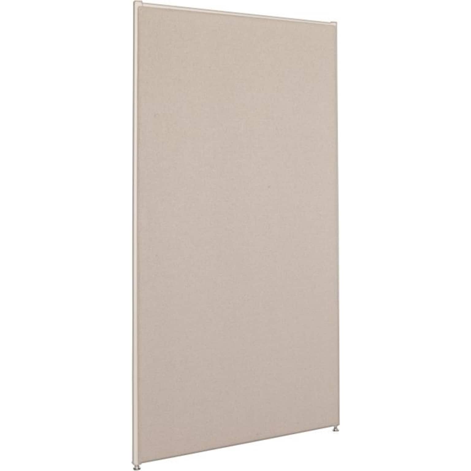 HON Verse Panel, 36W x 72H, Light Gray Finish, Gray Fabric (BSXP7236GYGY)
