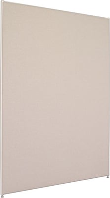 HON Verse Panel, 48W x 72H, Light Gray Finish, Gray Fabric (BSXP7248GYGY)