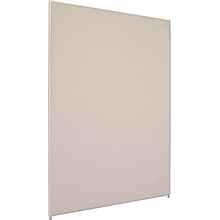 HON Verse Panel, 48W x 72H, Light Gray Finish, Gray Fabric (BSXP7248GYGY)