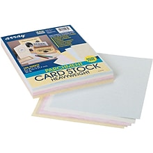 Array 65 lb. Cardstock Paper, 8.5 x 11, Assorted Colors, 100 Sheets/Pack (101235)