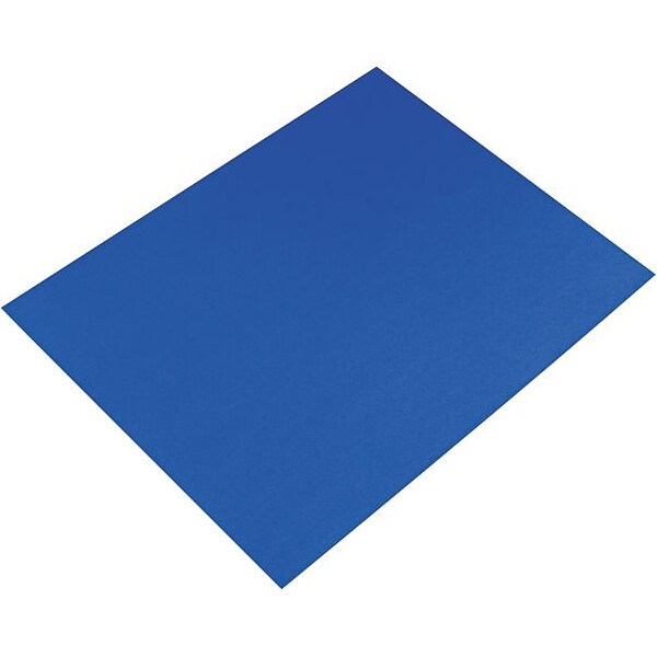 Pacon Colored Four-Ply Poster Board; 28 x 22, Dark Blue, 25/Ct