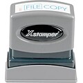 Xstamper® 1-Color Title Stamps, File Copy Light Blue
