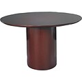 Safco Napoli 4 Round Conference Table Base, Mahogany (NCRB48MAH)