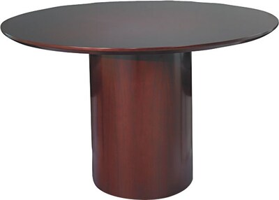 Safco Napoli Executive 48 Round Wood Veneer Conference Table Top, Mahogany (NCRT48MAH)