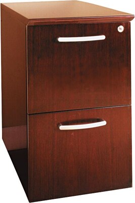 Safco® Napoli Collection In Sierra Cherry, Pedestal File, 2 Drawer
