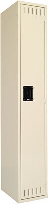 Tennsco Heavy Gauge Steel Single Tier Locker, 1 Wide, Sand (STS121872ASD)