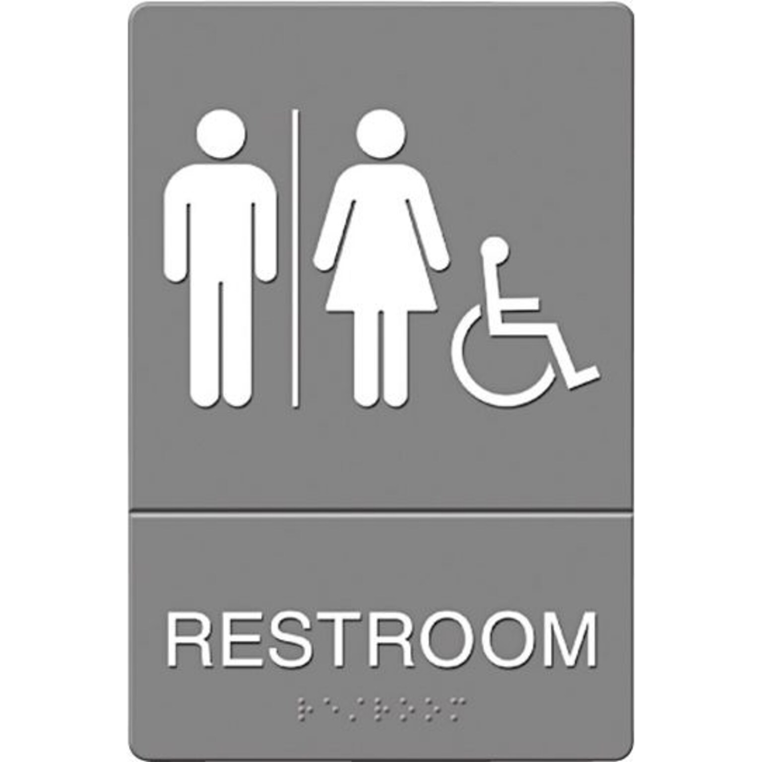 U.S. Stamp & Sign Headline ADA RESTROOM Sign, 6 x 9 (UST4811)