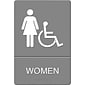 U.S. Stamp & Sign Headline® ADA "WOMEN ACCESSIBLE" Sign, 6" x 9"