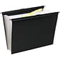 Wilson Jones® Slide-Bar Expanding Pocket File, Black, Letter (68205)