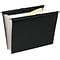 Wilson Jones® Slide-Bar Expanding Pocket File, Black, Letter (68205)