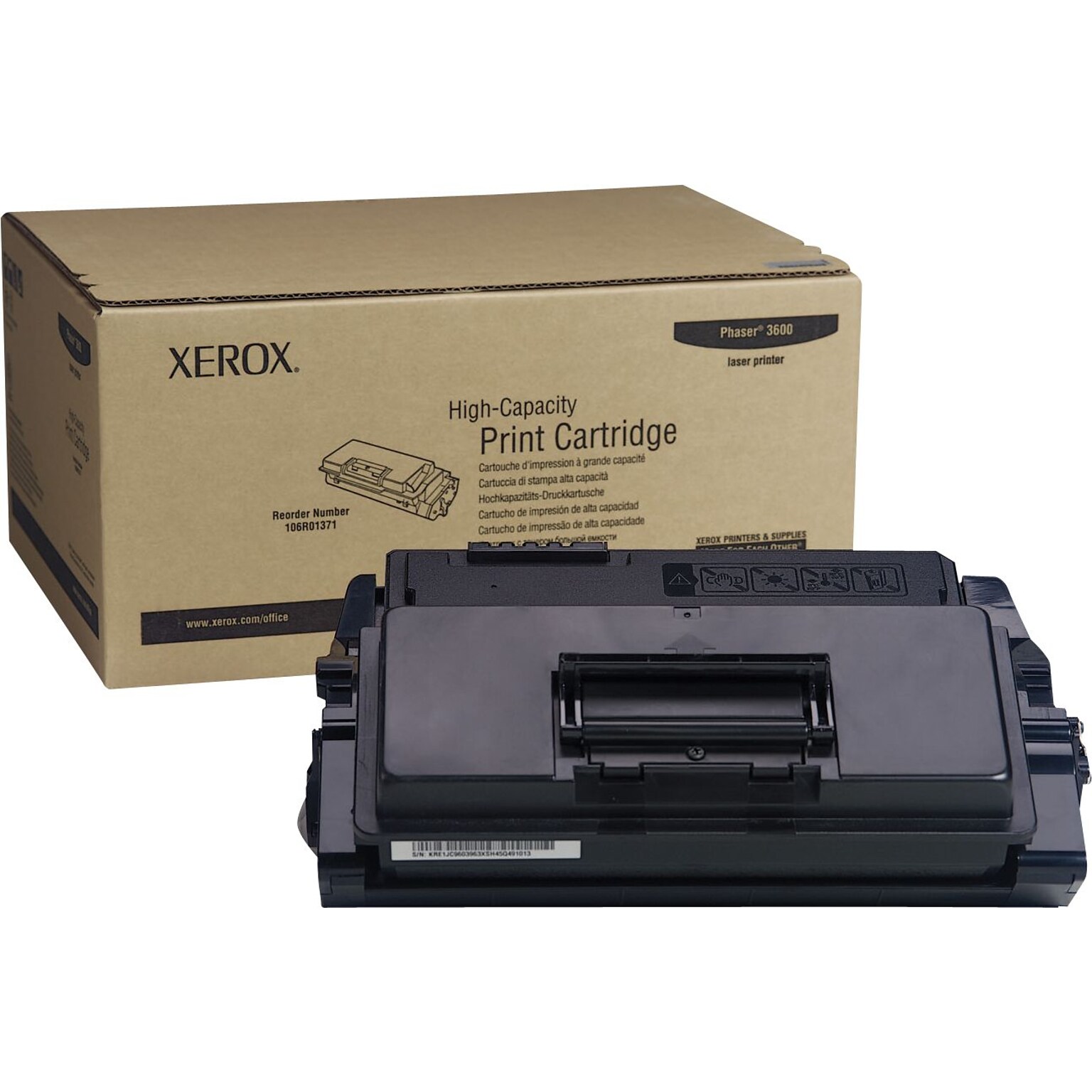 Xerox 106R01371 Black High Yield Toner Cartridge