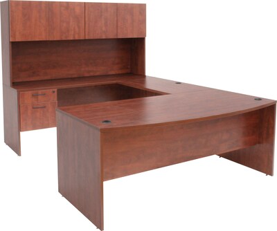 Regency® Sandia Office Collection in Cherry Finish, U-Shape Desk with Hutch