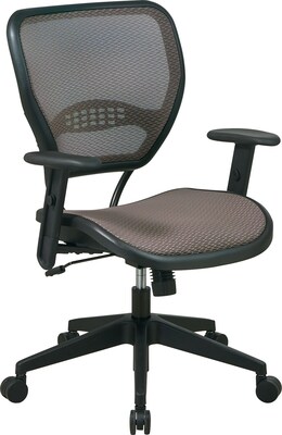 Office Star SPACE® Air Grid Deluxe  Mid-Back Mesh Managers Chair, Latte