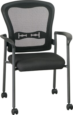 Office Star Pro-Grid Mesh Guest Chair with Casters