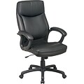 Office Star Leather Executive Chair, Black (EC6583-EC3)