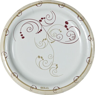 Solo Symphony® Medium Weight Paper Plates, 8 1/2, 125/Pk (MP9-J8001)