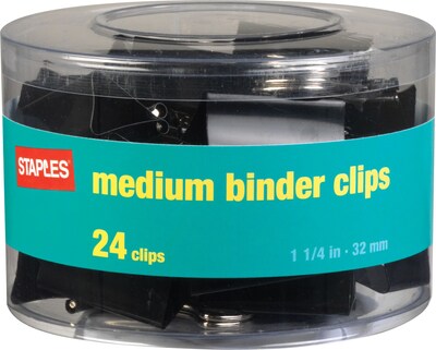 Metal Binder Clips, Medium